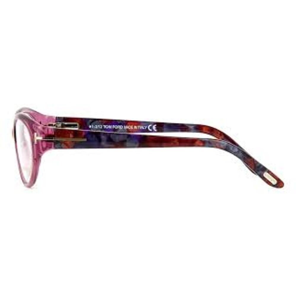TOM FORD 90's Glasses Eyeglass Frames Floral Plum Purple AS-IS w Discoloration - Picture 2 of 7